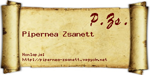 Pipernea Zsanett névjegykártya